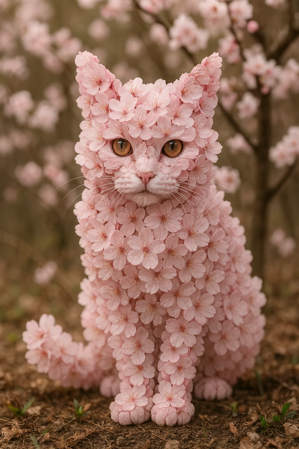 Flower cat
